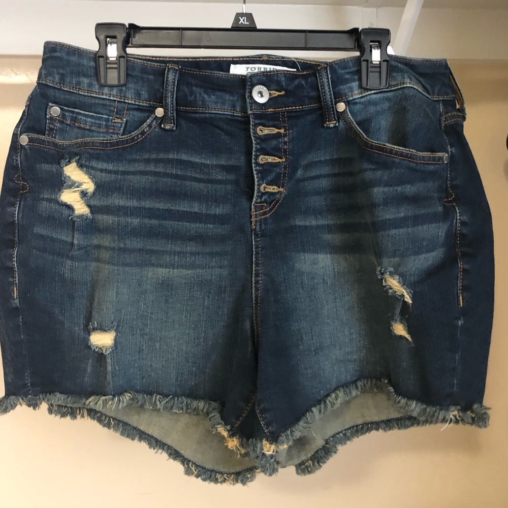 Torrid jean shorts (never worn with tags)